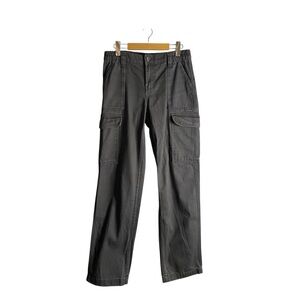 Harlow Women's Gray Cargo Casual Straight Leg Pants
